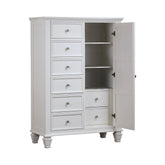 Coaster Sandy Beach 8-drawer Man's Chest Storage White Model 201308